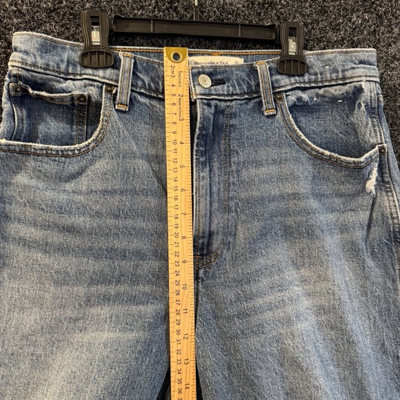 Abercrombie & Fitch Women's the 90s Straight Ultra High Rise Jeans Size 31 12 - Picture 5 of 7